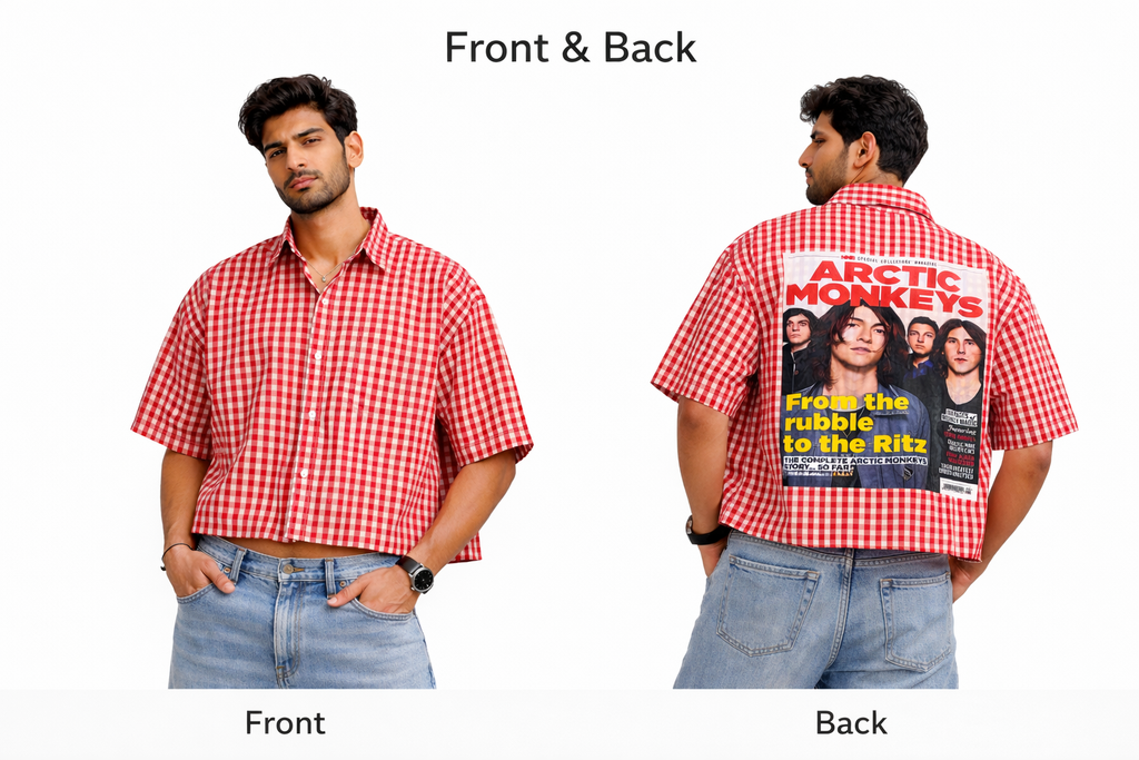 RECKKLESS Checked Oversized Shirt