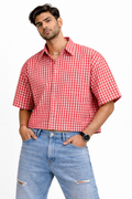RECKKLESS Checked Oversized Shirt